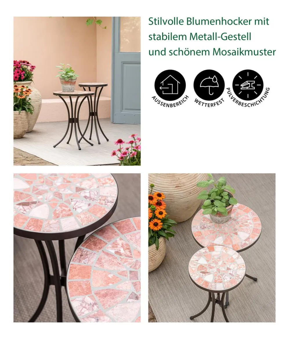 Dehner Blumenhocker Chiara, terra-rosé Clearance