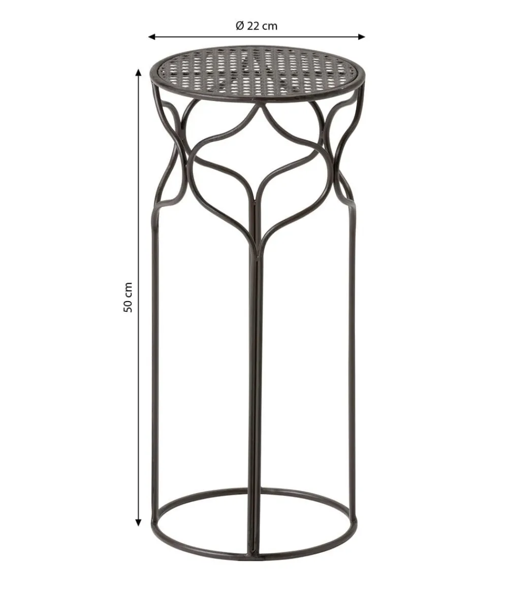 Dehner Blumenhocker Giulia, schmal Dunkelbraun Hot