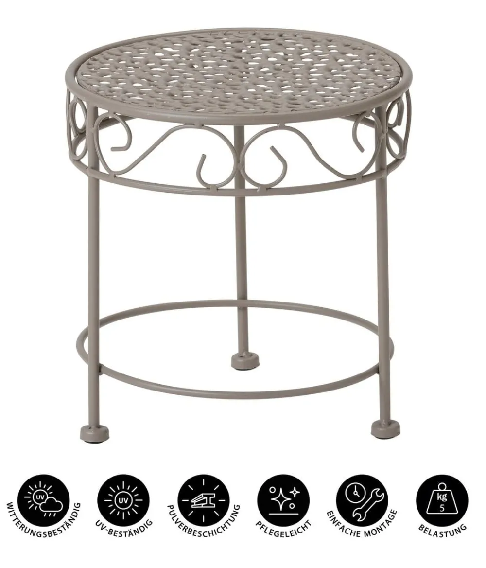 Dehner Blumenhocker Luca Taupe Hot