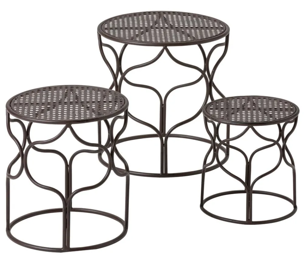Dehner Blumenhocker > Blumenhocker-Set Giulia, breit, 3-teilig