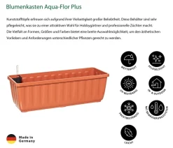 Dehner Pflanzkübel & Blumenkästen > Blumenkasten Aqua-Flor Plus mit Bewässerungssystem, eckig