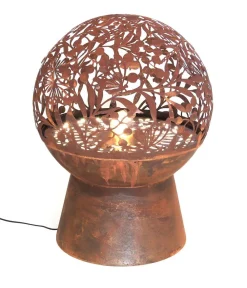 Dehner Gartenbrunnen - Cortenstahl-Gartenbrunnen Floral, ca. H66 cm