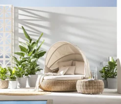 Dehner Loungemöbel|Sonneninseln > Daybed Tulum, ca. B179/H163/T220 cm