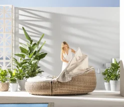 Dehner Loungemöbel|Sonneninseln > Daybed Tulum, ca. B179/H163/T220 cm