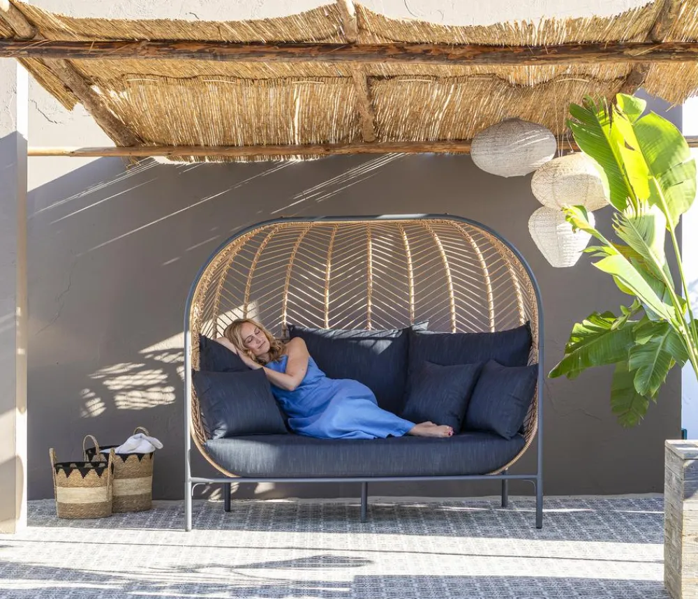 Dehner Loungemöbel|Sonneninseln - Daybed Venezia, ca. B172/H153/T112 cm