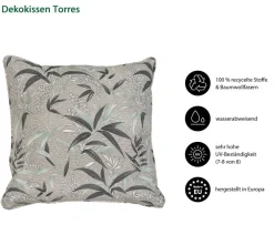 Dehner Dekokissen - Dekokissen Torres, ca. B45/H10/T45 cm