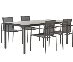 Dehner Diningtisch Lille, ca. B180/H75/T90 cm Anthrazit Discount
