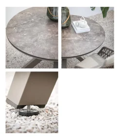 Dehner Garten-Esstische|Gartentische Aluminium > Diningtisch Marseille, ca. Ø120/H75 cm