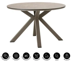 Dehner Garten-Esstische|Gartentische Aluminium > Diningtisch Marseille, ca. Ø120/H75 cm