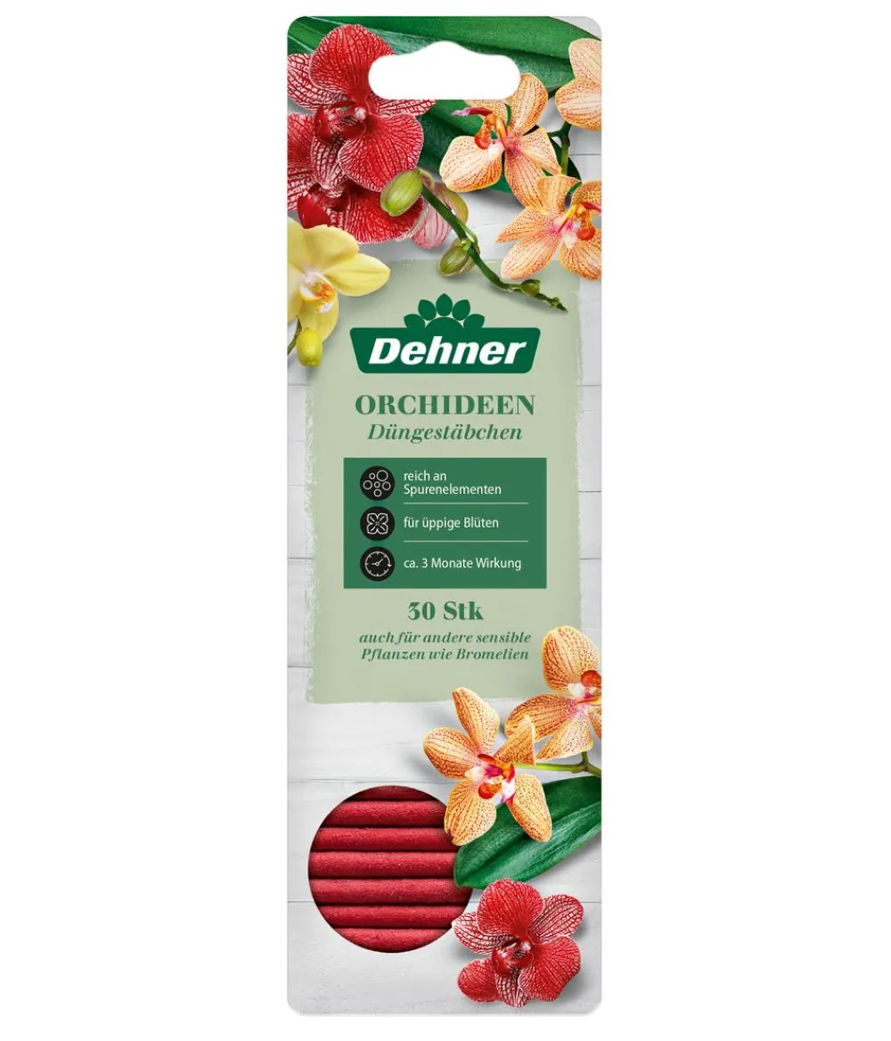 Dehner Blumendünger|Spezialdünger > Düngestäbchen für Orchideen, 30 Stück