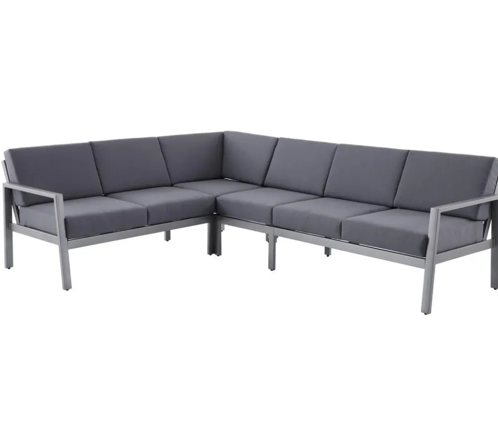 Dehner Ecklounge Chicago, variabel Grau Outlet