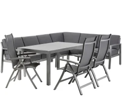 Dehner Ecklounge Chicago, variabel Grau Outlet