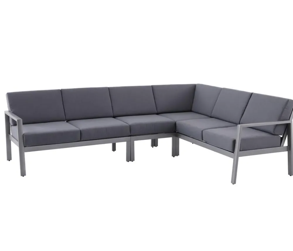Dehner Ecklounge Chicago, variabel Grau Outlet