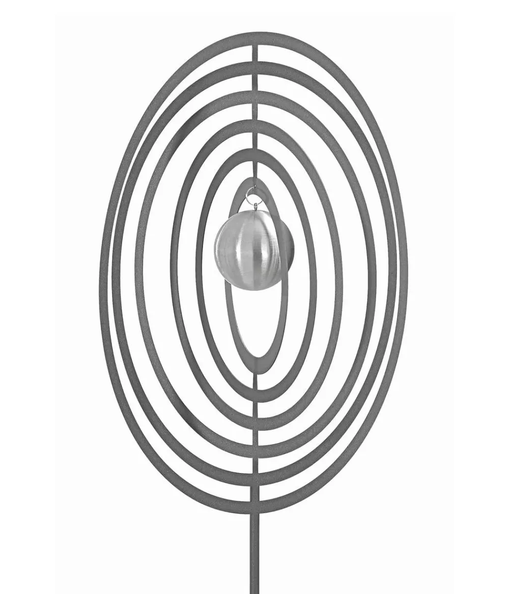 Dehner Edelstahl-Dekostab Circle, Silber New