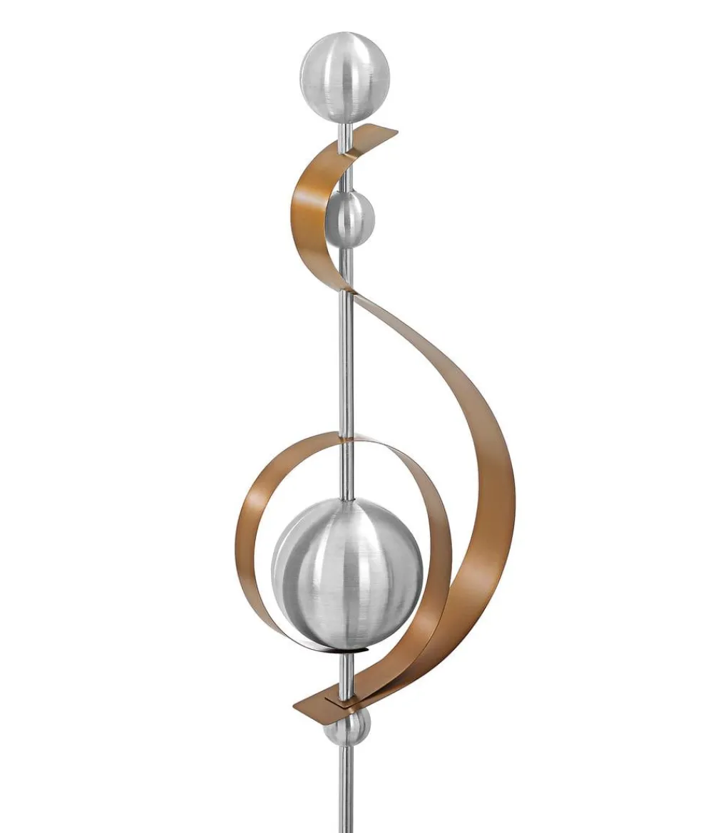 Dehner Windspiele & Gartenstecker - Edelstahl-Skulptur Klefo, ca. B19/H67/T10 cm Kupfer