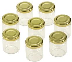 Dehner Einkochglas mit Schraubdeckel, 53 ml, 8er-Set Clearance