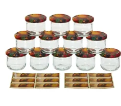 Dehner Einkochautomaten & Zubehör > Einkochglas, 120 ml, 12er-Set
