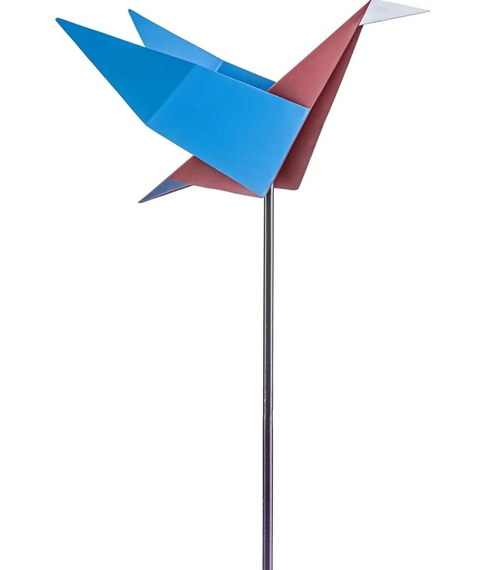 Dehner Gartenzwerge & Gartenfiguren|Windspiele & Gartenstecker - Eisen-Dekostab Origami-Kranich