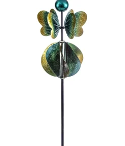 Dehner Windspiele & Gartenstecker > Eisen-Windrad, ca. B21/H115/T21 cm