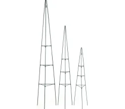 Dehner faltbare Stahl-Rankpyramide Dunkelgrün Outlet