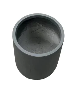Dehner Fiberglas-Topf Curved, rund, Anthrazit Clearance
