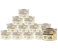 Dehner Fine Nature Nassfutter Hund > Nassfutter für Hunde Adult, Huhn mit Karotten, Brokkoli & Basilikum