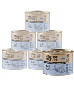 Dehner Fine Nature Nassfutter Hund > Nassfutter für Hunde Senior, Ente mit Topinambur & Karotten