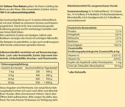 Dehner Fine Nature Nassfutter für Hunde Adult, Huhn mit Karotten, Brokkoli & Basilikum Hot