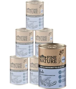 Dehner Fine Nature Nassfutter für Hunde Senior, Ente mit Topinambur & Karotten Online