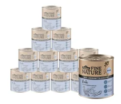 Dehner Fine Nature Nassfutter Hund - Nassfutter für Hunde Senior, Ente mit Topinambur & Karotten