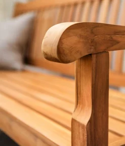 Dehner 3-Sitzer Gartenbänke|Gartenbänke Holz - Gartenbank Havanna, 3-Sitzer Hellbraun