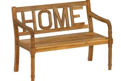 Dehner 2-Sitzer Gartenbänke|Gartenbänke Holz - Gartenbank Home, 2-Sitzer Braun