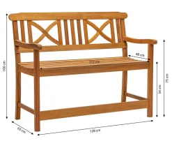 Dehner 3-Sitzer Gartenbänke|2-Sitzer Gartenbänke > Gartenbank Malmoe
