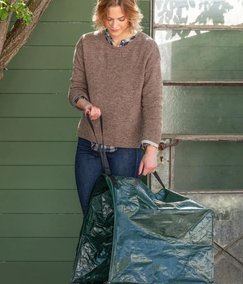 Dehner Gartensack Pop-Up Kehrkante, 150 l Dunkelgrün New