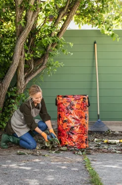 Dehner Komposter & Abfallbehälter - Gartensack Pop-Up, 120 l Orange