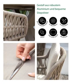 Dehner Garten- & Loungesessel|Gartenstühle Aluminium > Gartenstuhl Marseille