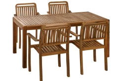 Dehner Garten-Esstische|Gartentische Holz - Gartentisch Lima, ca. B160/H75/T90 cm Braun