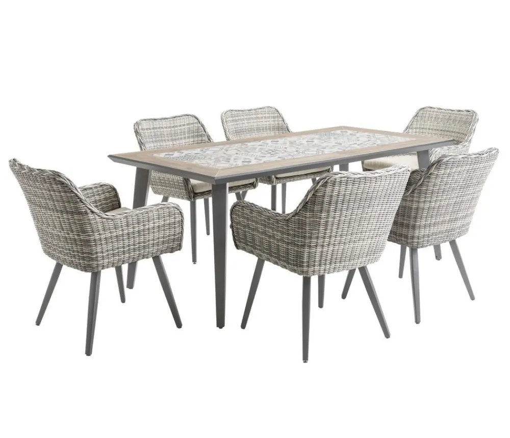 Dehner Garten-Esstische|Gartentische Aluminium > Gartentisch Lissabon, ca. B178,5/H74/T88,5 cm