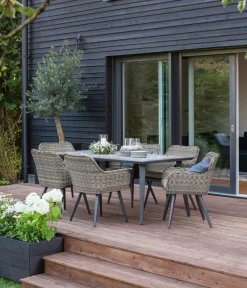 Dehner Garten-Esstische|Gartentische Aluminium > Gartentisch Lissabon, ca. B178,5/H74/T88,5 cm