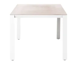 Dehner Garten-Esstische|Gartentische Aluminium - Gartentisch Palermo, ca. B160/H74/T87 cm Weiß