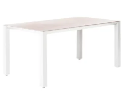Dehner Garten-Esstische|Gartentische Aluminium - Gartentisch Palermo, ca. B160/H74/T87 cm Weiß