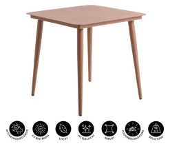 Dehner Gartentisch Paris, ca. B75/H73/T75 cm Terrakotta New