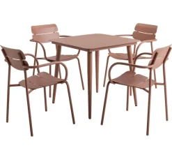 Dehner Gartentisch Paris, ca. B75/H73/T75 cm Terrakotta New