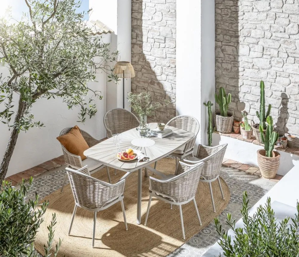 Dehner Garten- & Loungesessel|Gartenstühle Aluminium > Geflechtsessel Barcelona