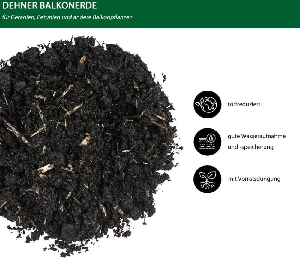 Dehner Geranien- & Balkonerde, 40 l Hot