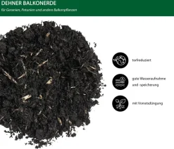 Dehner Blumenerde - Geranien- & Balkonerde, 57 x 40 Liter