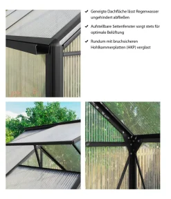 Dehner Gewächshäuser > Gewächshaus Urbania 3800, inkl. Fundament