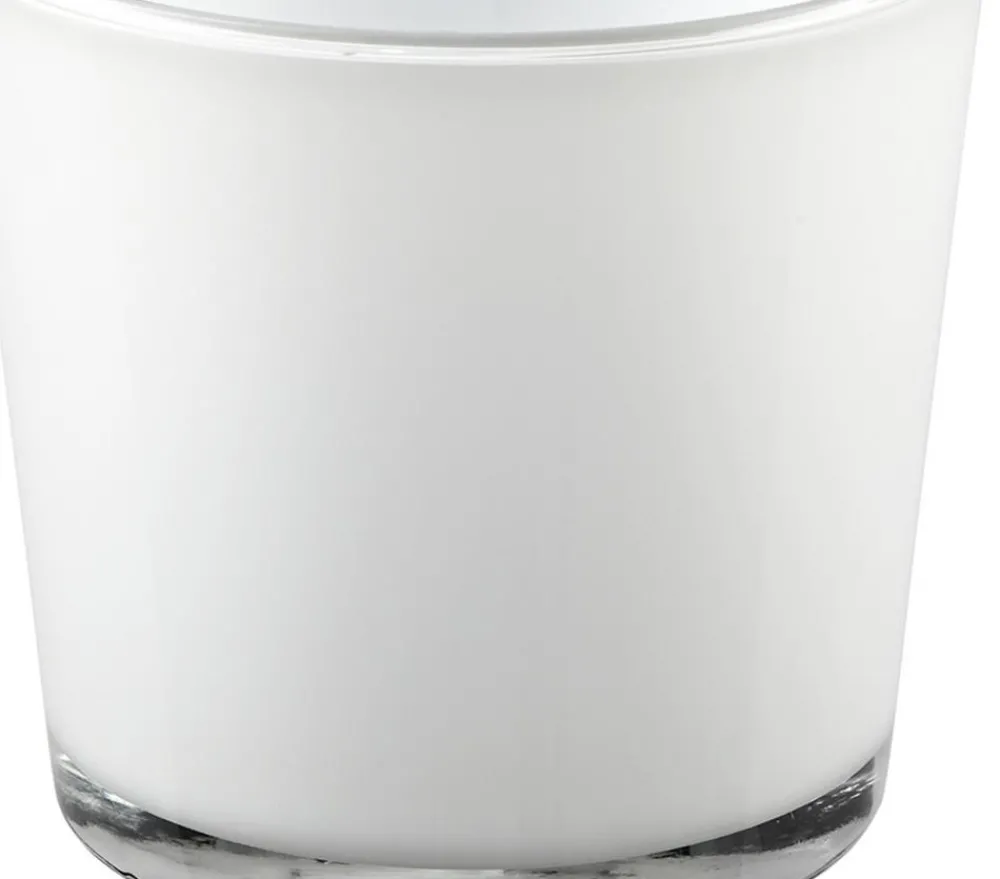 Dehner Glas-Übertopf Conner, konisch Weiß Best