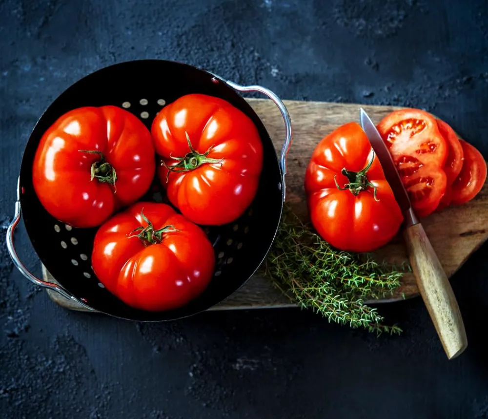 Dehner Gourmet Garten Auberginen- & Tomatenpflanzen - Riesen Steaktomate, veredelt Rot