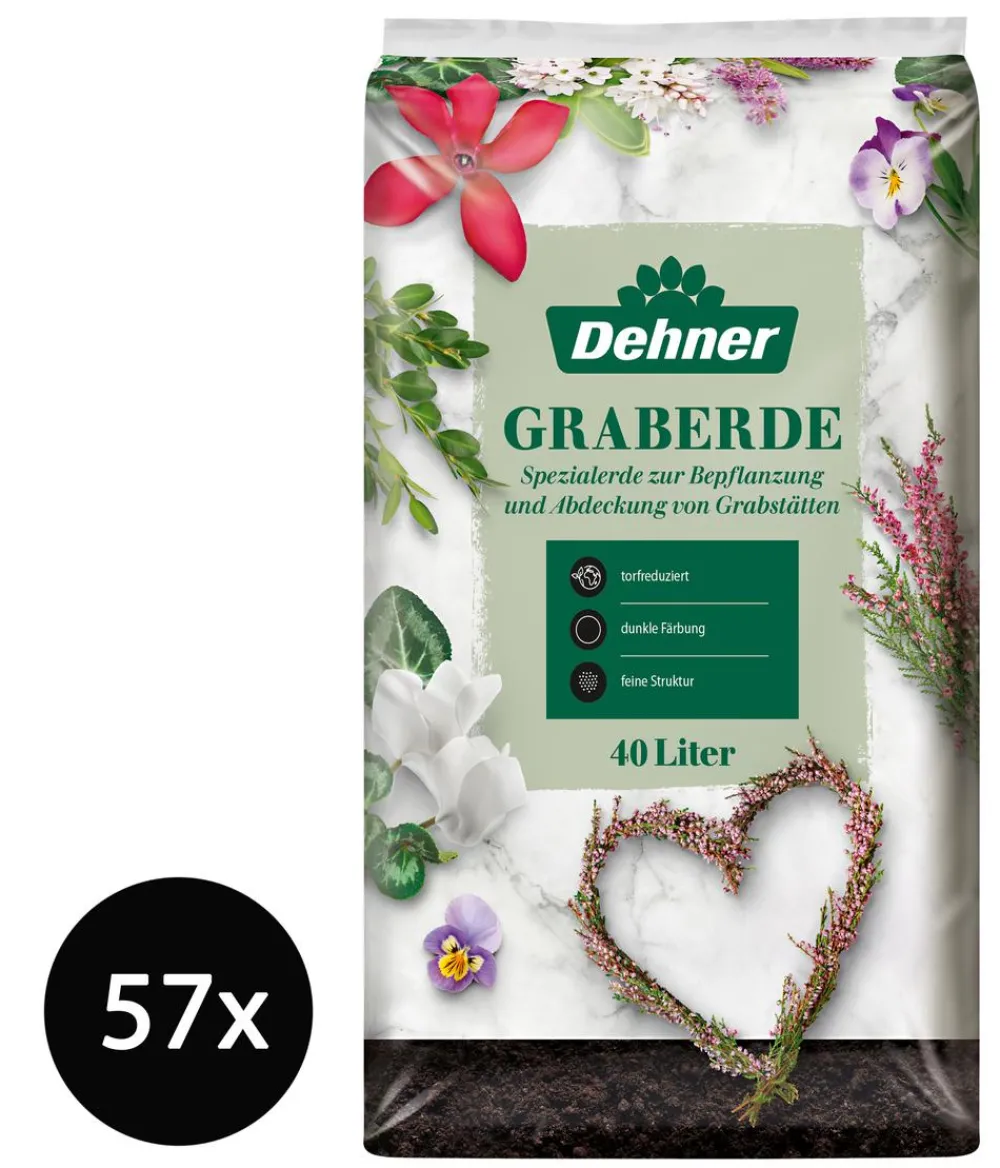 Dehner Spezialerde - Graberde, 57 x 40 Liter